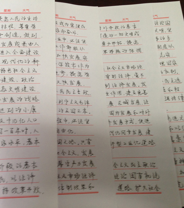 “手书党章”第八期