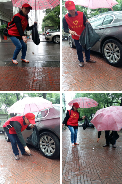 文明志愿活动 风雨无阻进行中
